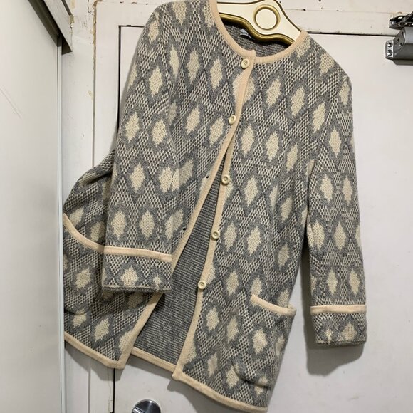 MADE IN ITALY FOR MAUS & HOFFMAN 100% CASHMERE KNITTED SWEATER CARDIGANS SIZE M - Picture 13 of 16